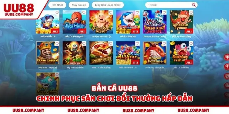 Bắn cá UU88 - Chinh phục sân chơi đổi thưởng hấp dẫn